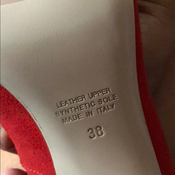 Napoleoni Italian High Heel Red Shoes - Picture 6 of 6